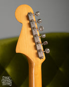 Original tuners, Kluson tuners, Vintage 1963 Fender Jaguar Sunburst guitar