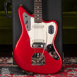 1965 Fender Jaguar Candy Apple Red Metallic guitar