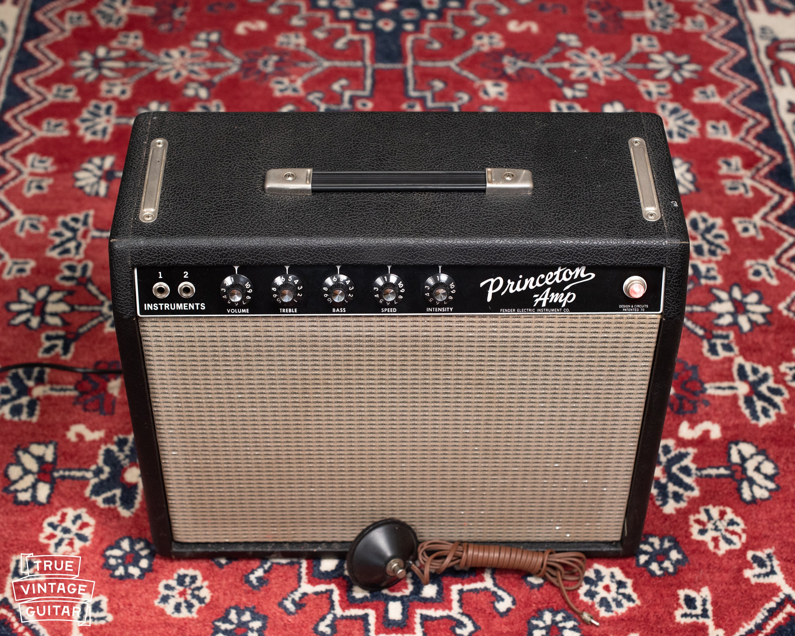 vintage Fender guitar amp black