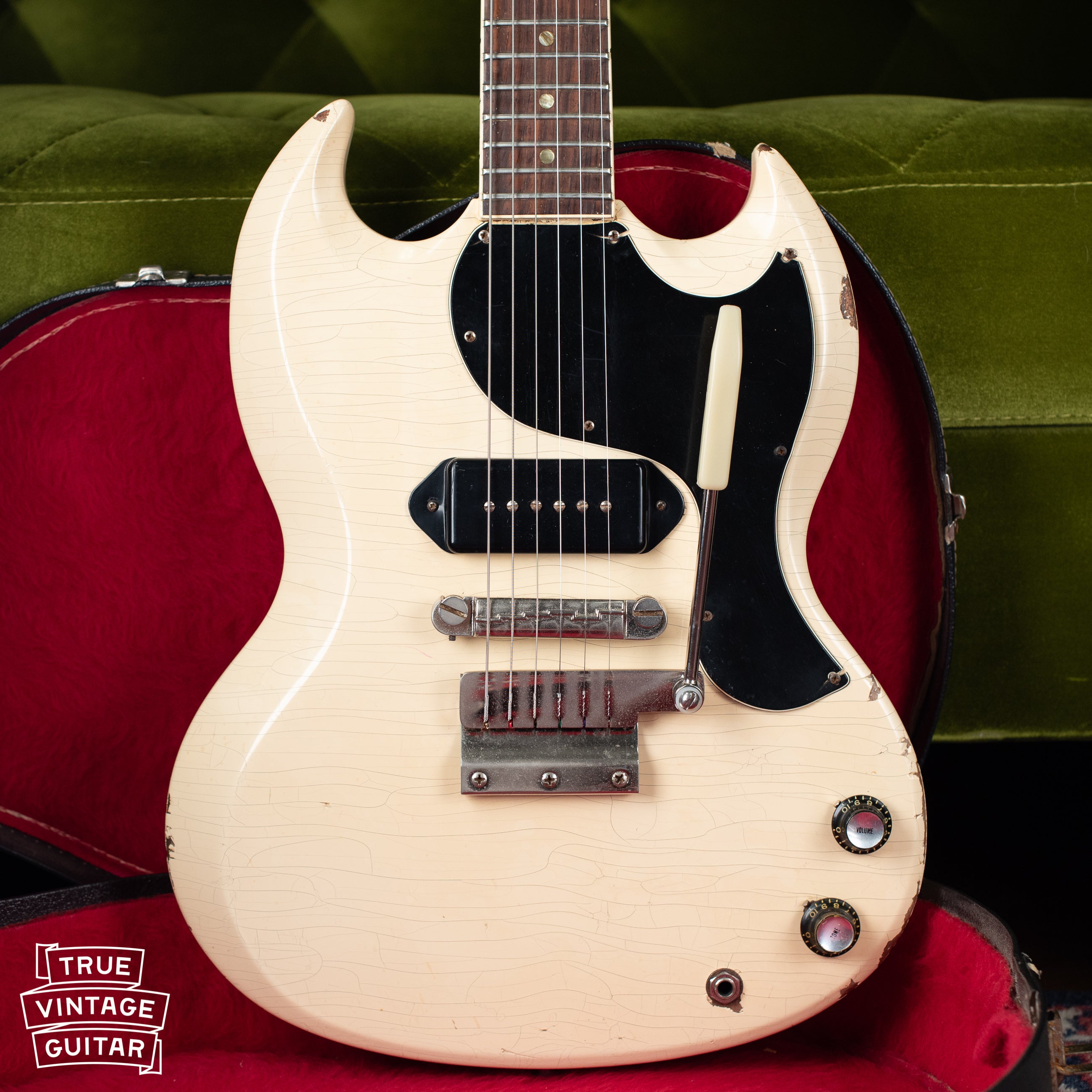 Vintage 1965 Gibson SG TV Junior White guitar