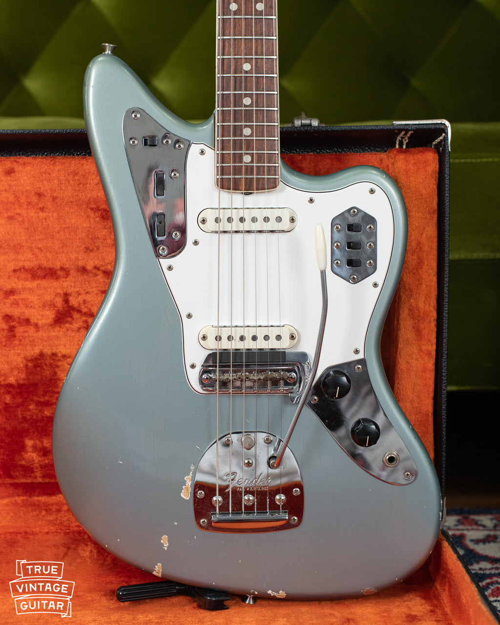 1966 Fender Jaguar Blue Ice Metallic finish