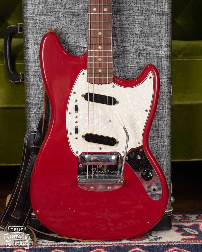 1966 Fender Mustang Guitar Red