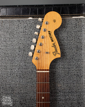 Fender Mustang headstock 1966