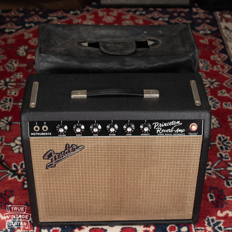 Fender Princeton Reverb amp with cover