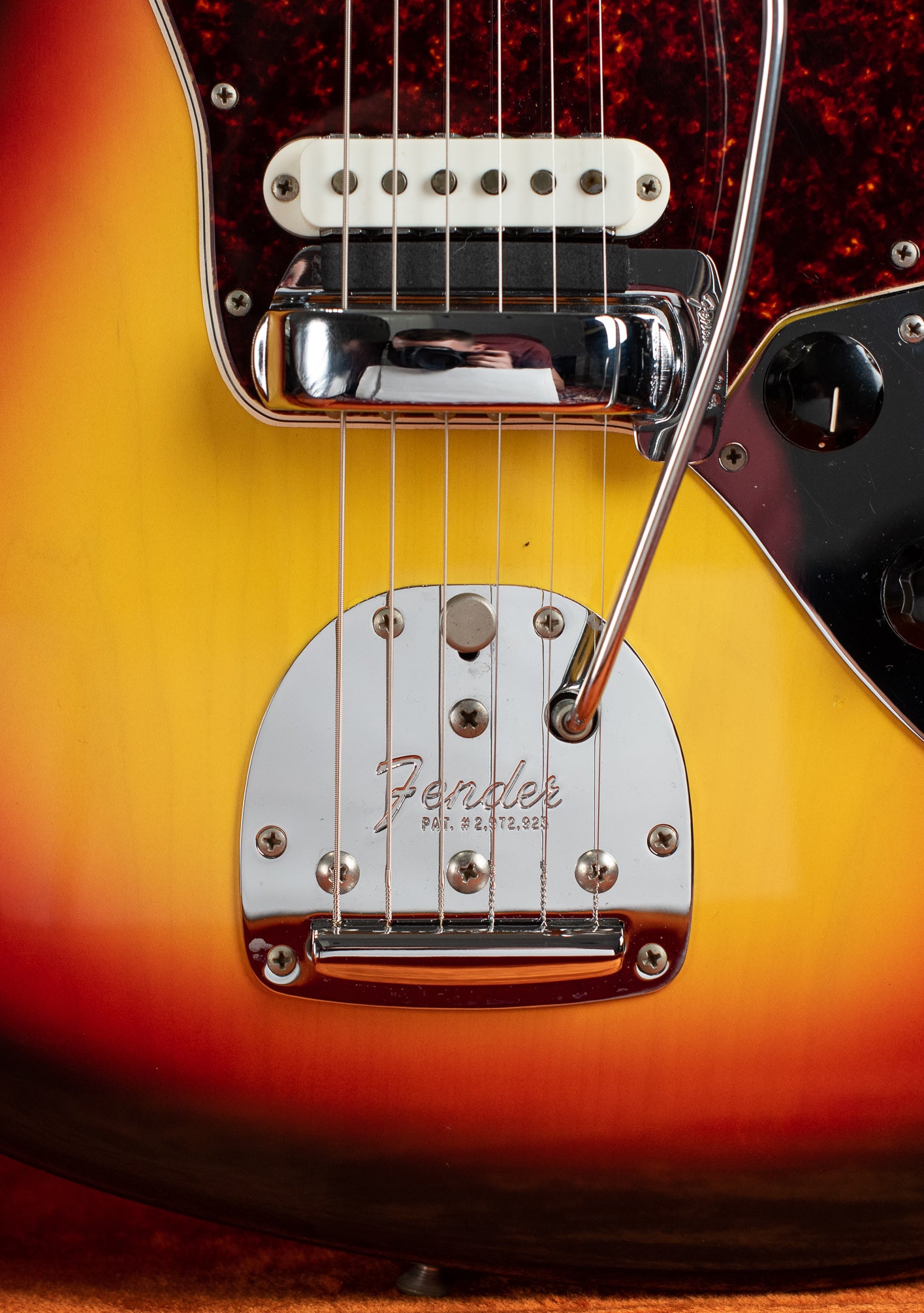Fender floating tremolo, offset guitar, Vintage 1966 Fender Jaguar