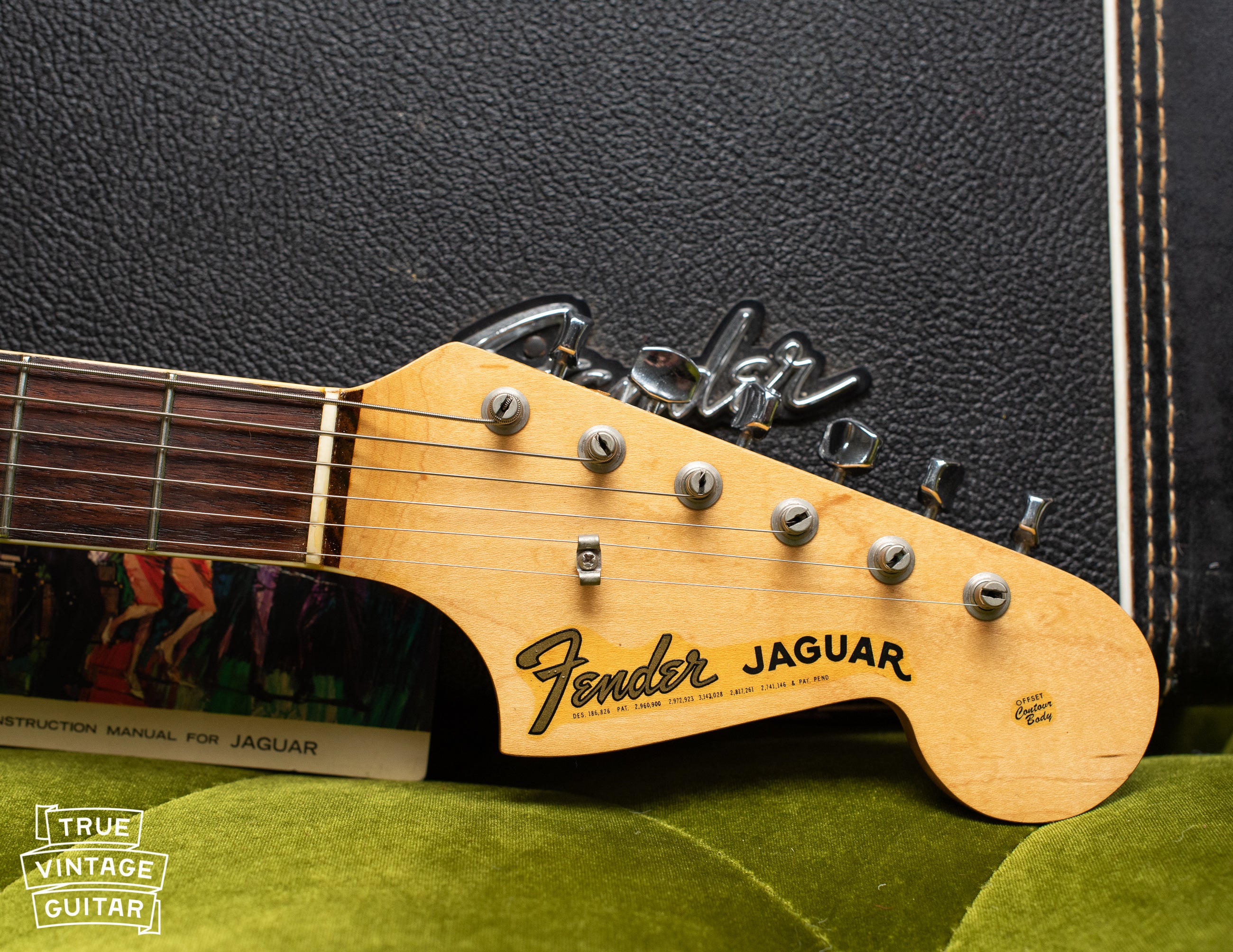 Fender logo, Vintage 1966 Fender Jaguar