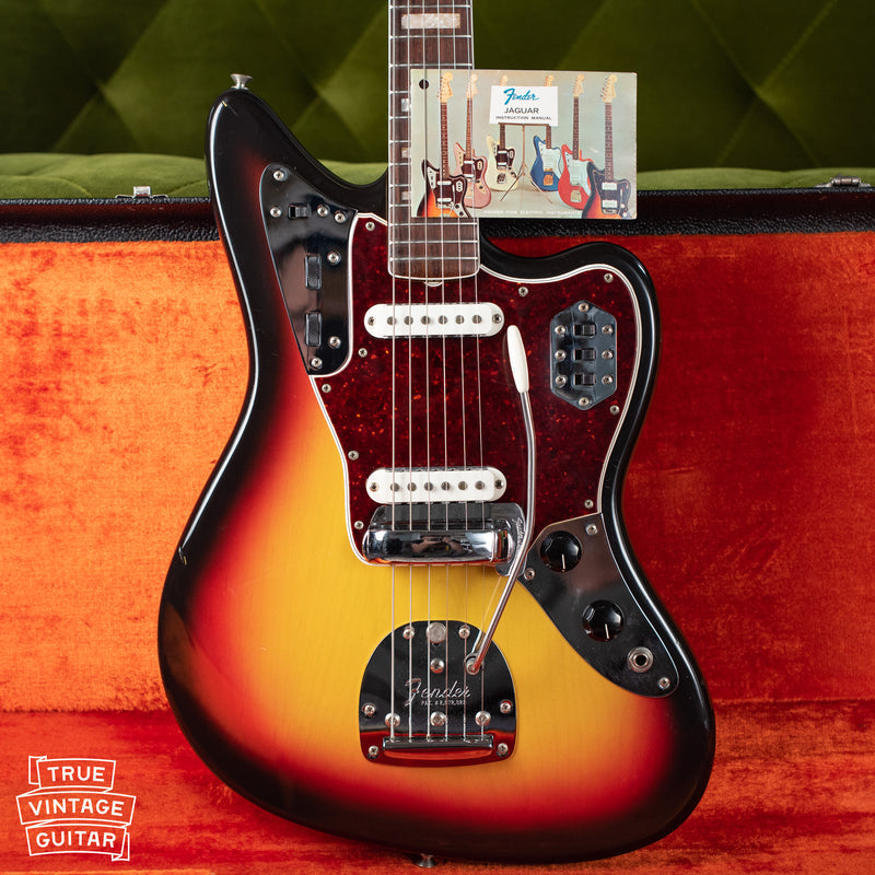 Original case, Vintage 1966 Fender Jaguar Sunburst