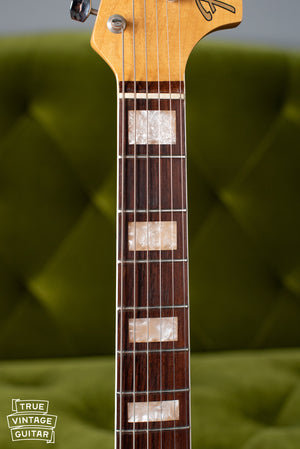 Block fretboard markers, Vintage 1966 Fender Jaguar Sunburst