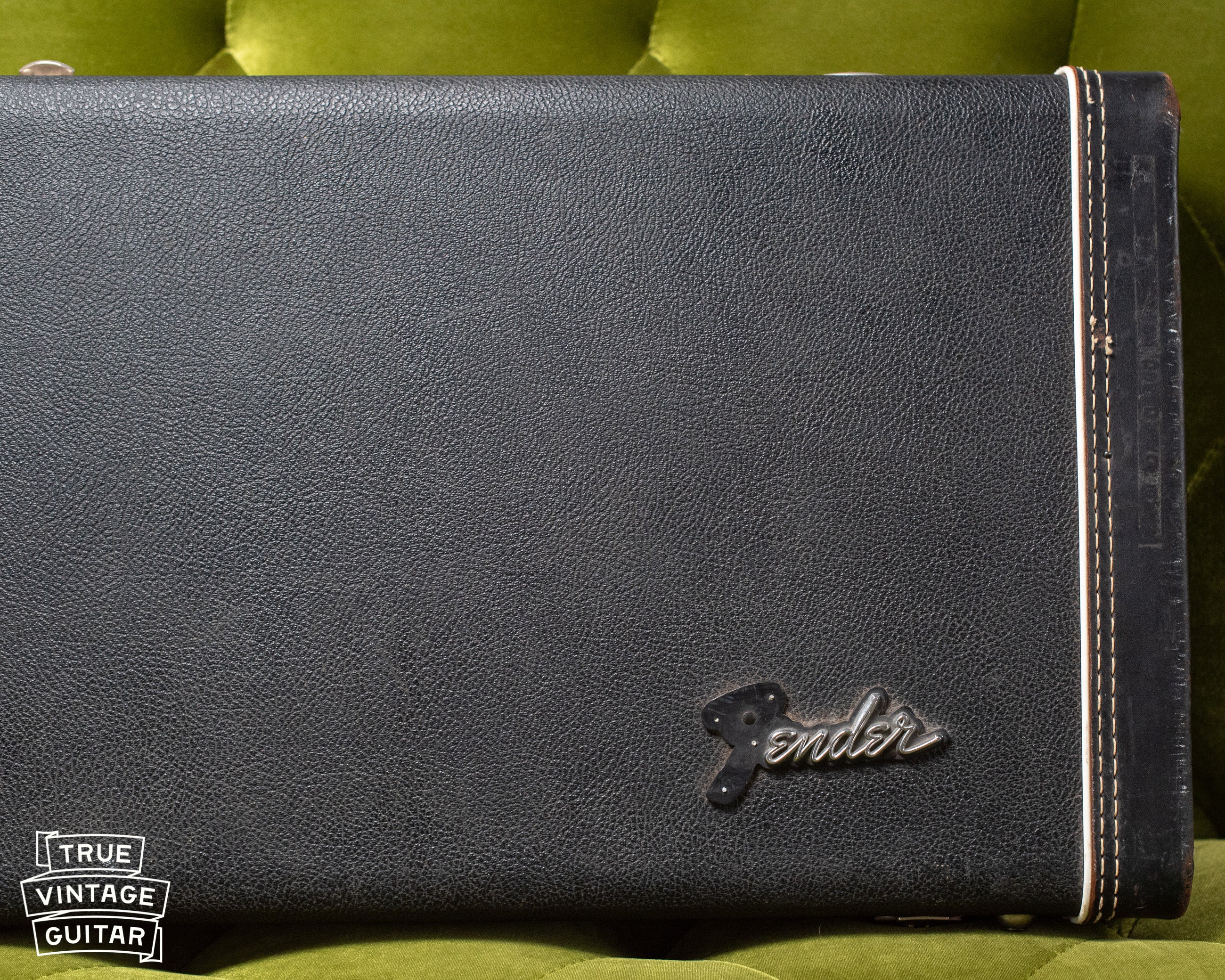 Fender logo case, Vintage 1966 Fender Jaguar Sunburst