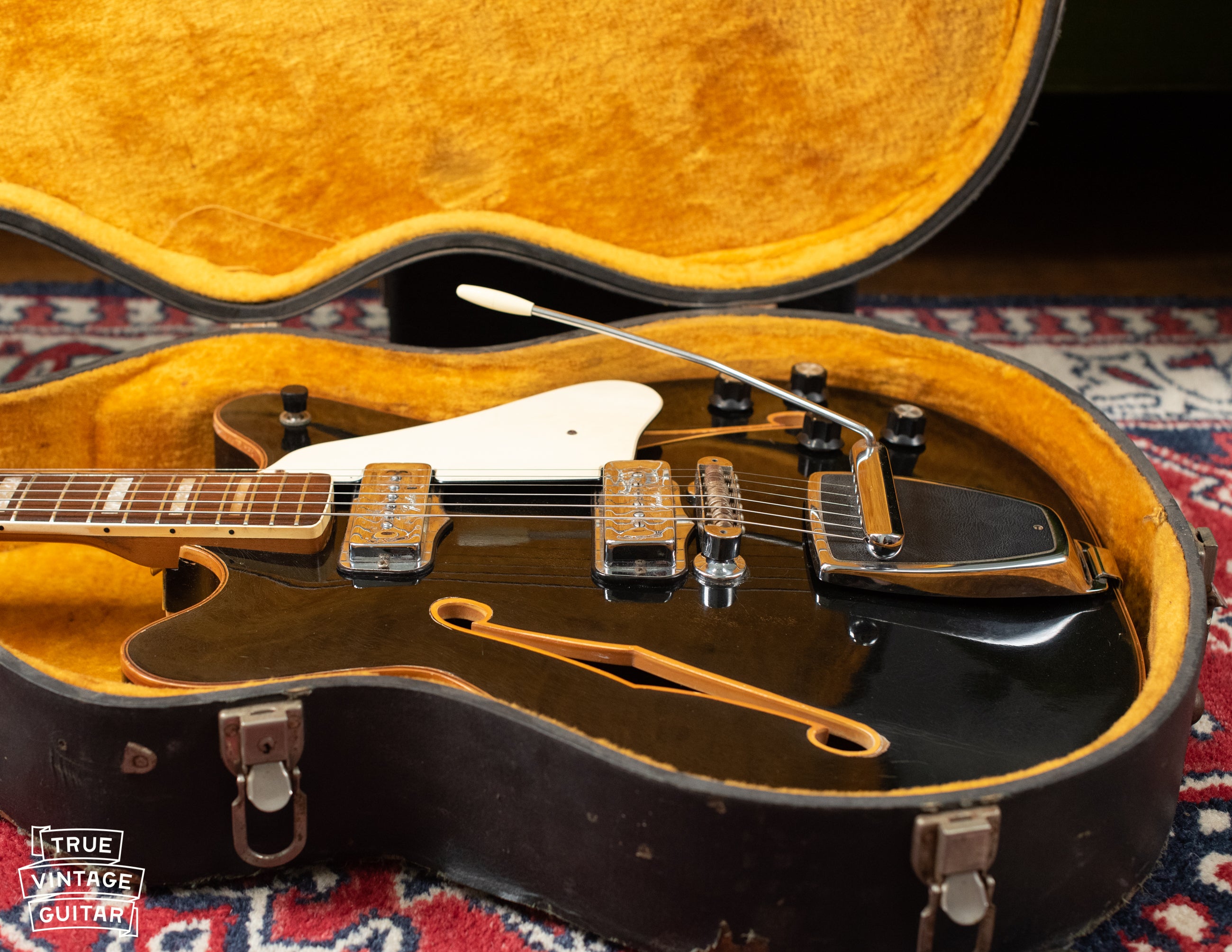 1967 Fender Coronado II Factory Black – True Vintage Guitar