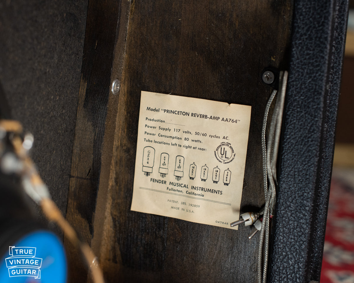 1968 Fender Princeton Reverb Amp – True Vintage Guitar