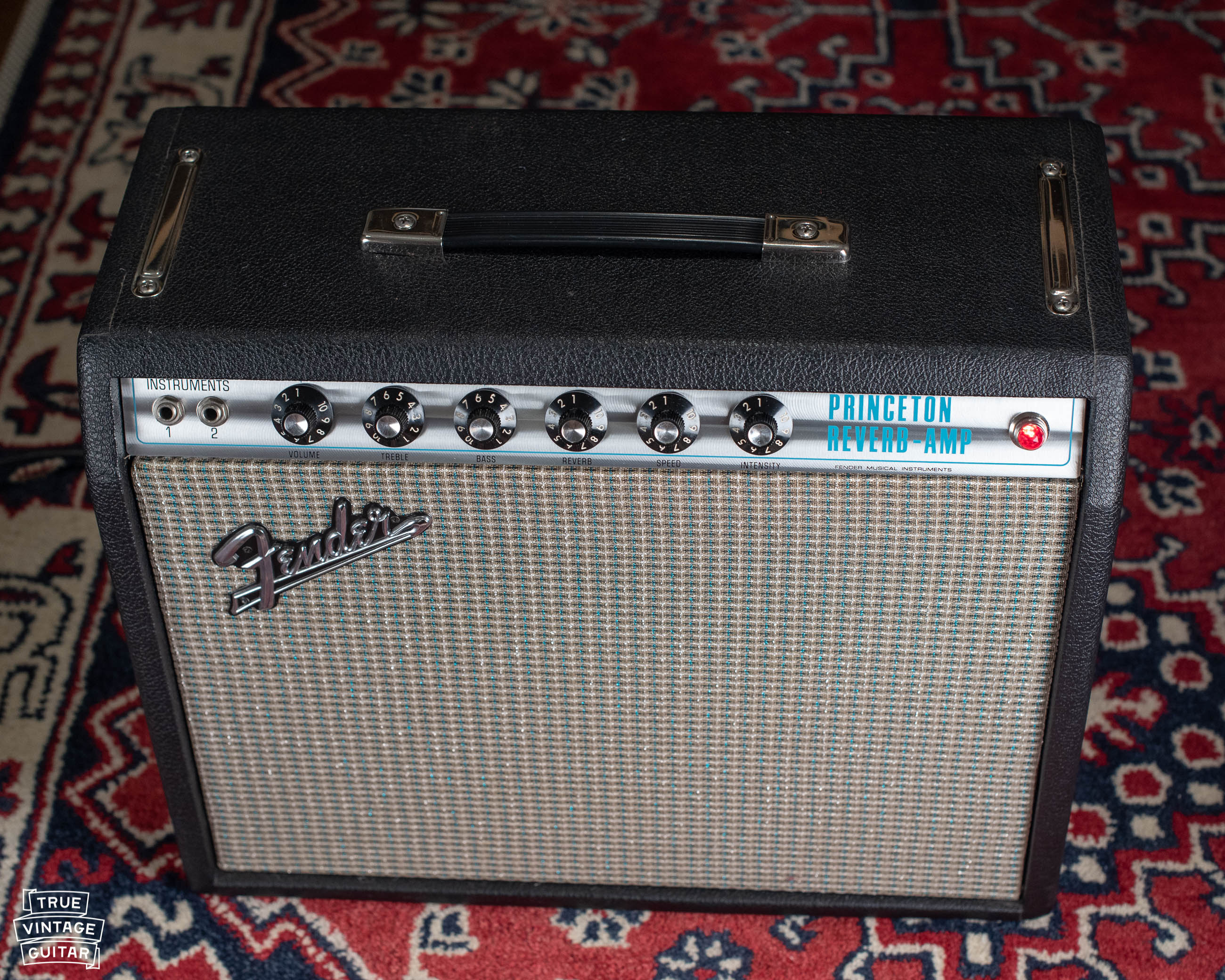 Vintage 1970 Fender Princeton Reverb guitar amp