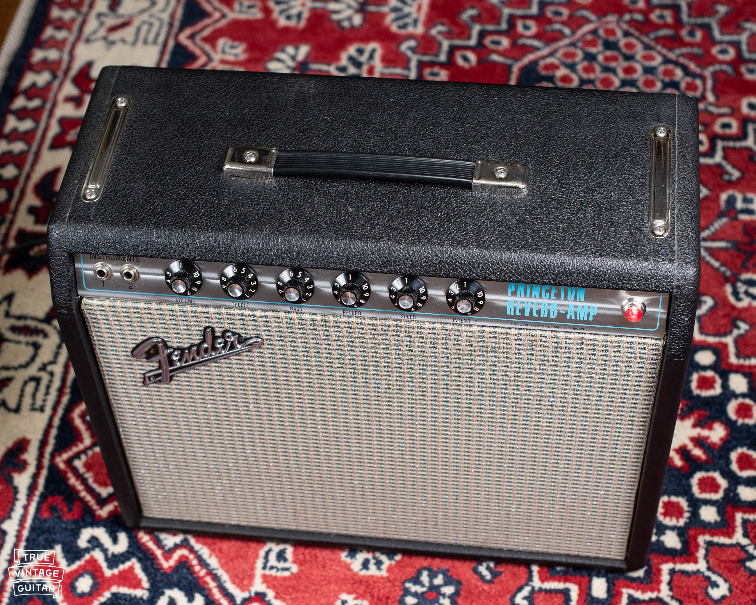 Vintage 1970 Fender Princeton Reverb guitar amp