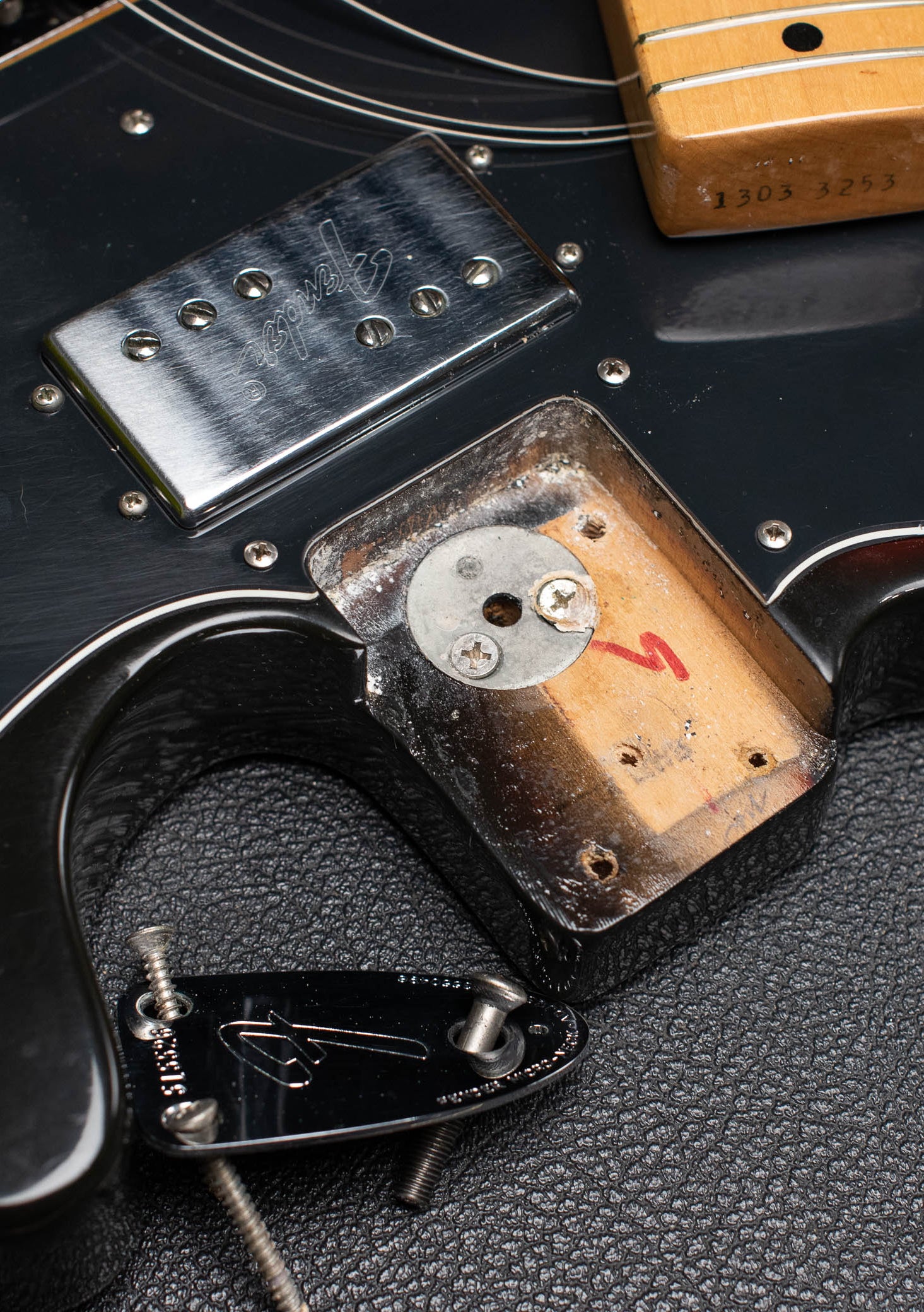 1973 Fender Telecaster neck pocket, three bolt, micro tilt