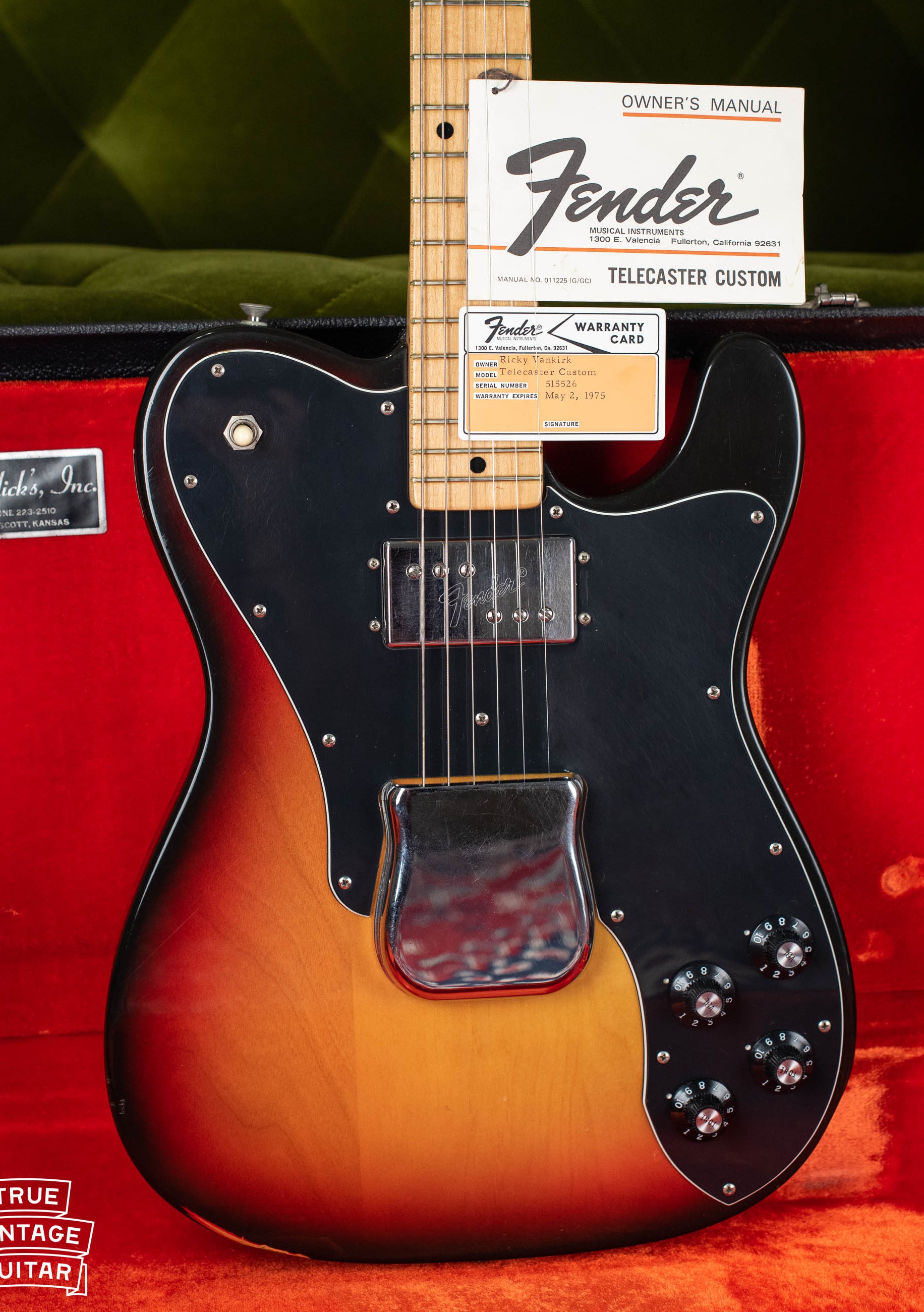 1973 Fender Telecaster Custom Sunburst electric guitar