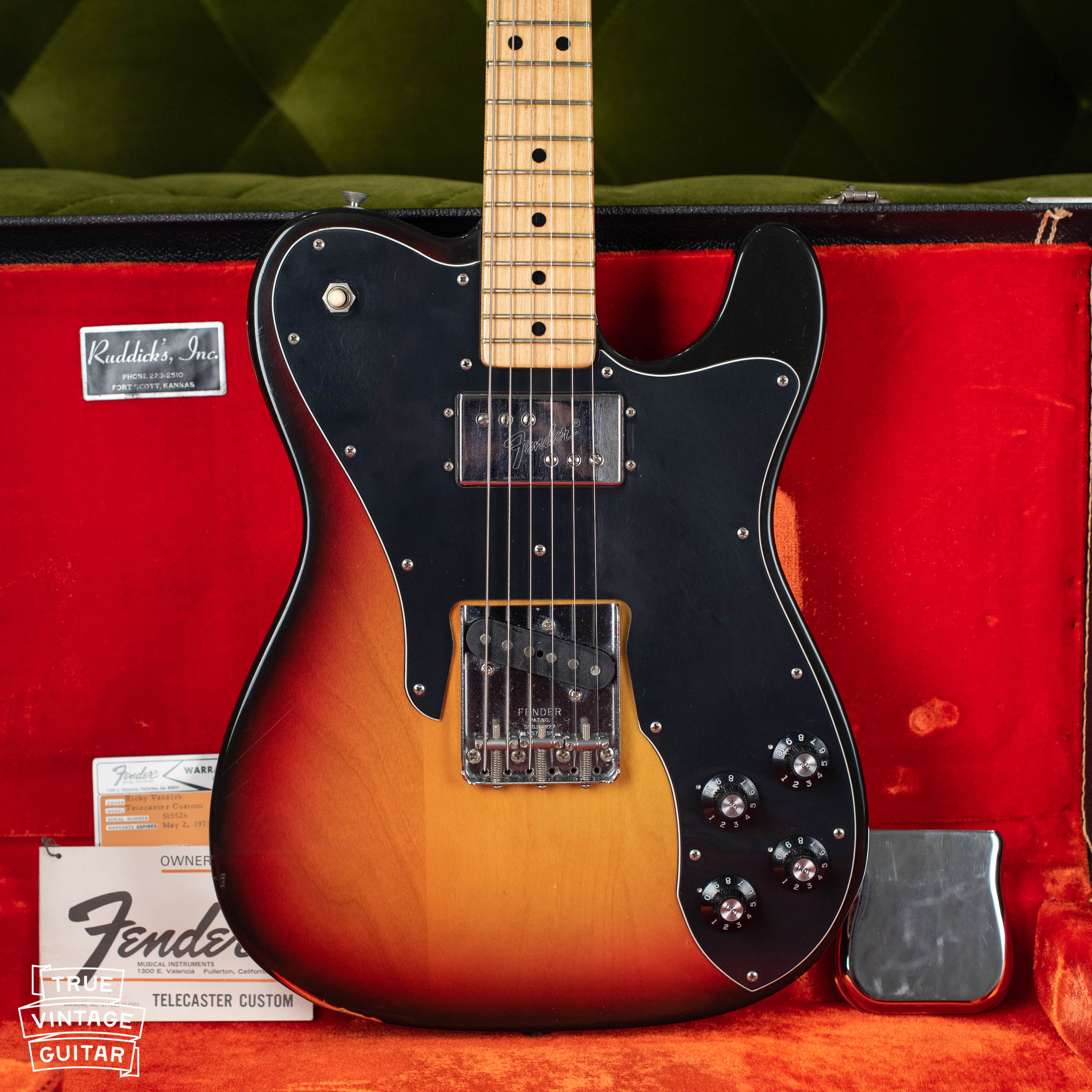 1973 Fender Telecaster Custom Sunburst – True Vintage Guitar