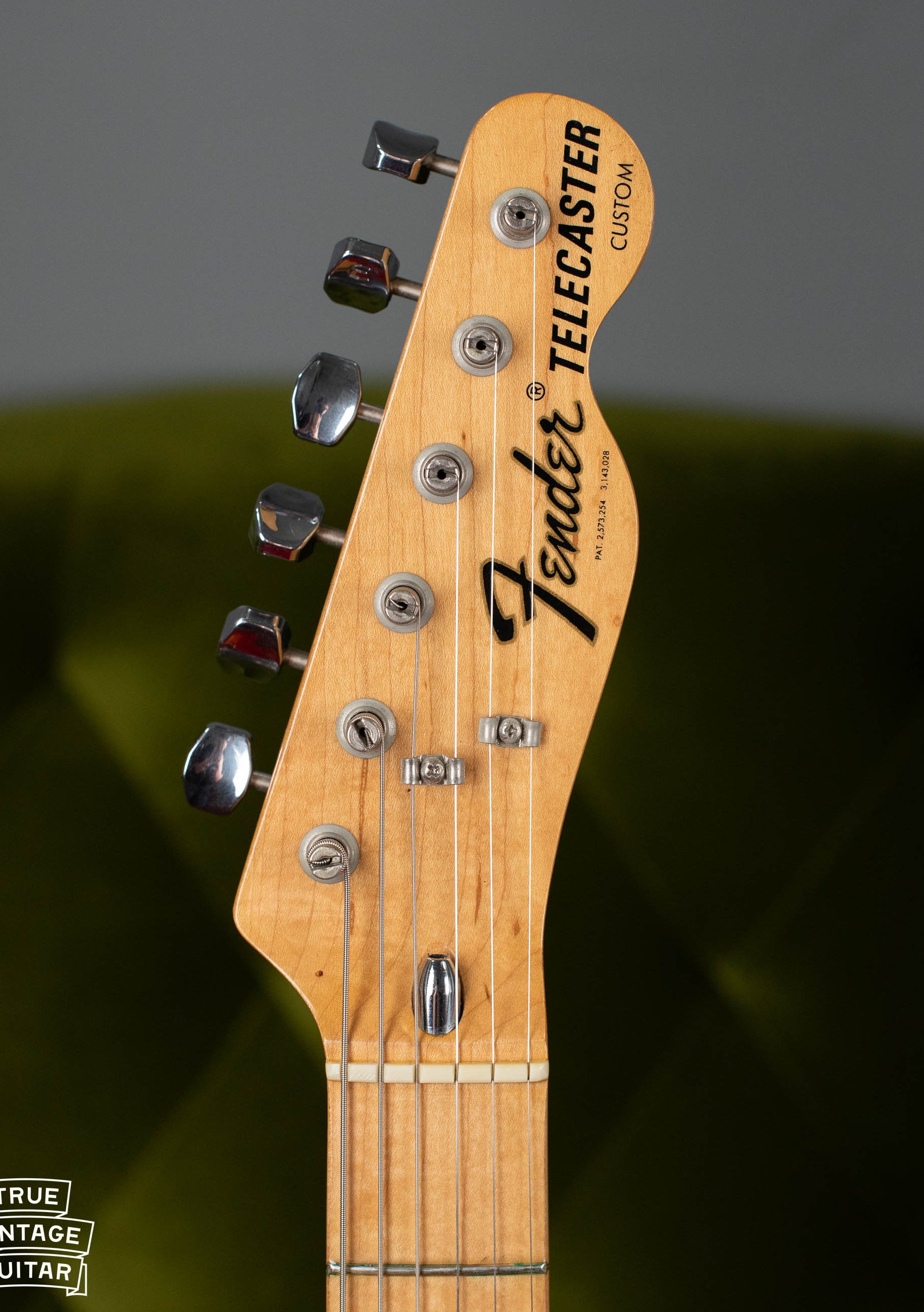 Fender headstock, Telecaster Custom, 1973