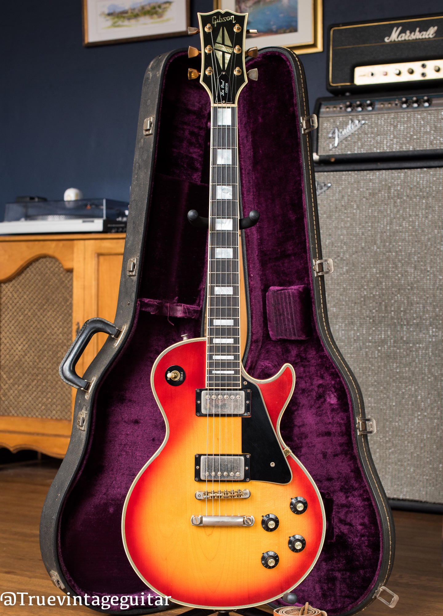 Vintage 1974 Gibson Les Paul Custom Cherry Sunburst