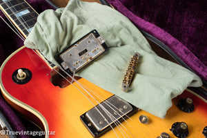 Patent sticker pickups, Vintage 1974 Gibson Les Paul Custom Cherry Sunburst