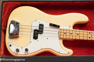1976 Fender Precision Bass Olympic White Narrow Nut