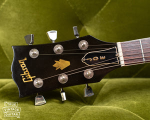 headstock, Vintage 1977 Gibson ES-335 Walnut with Bigsby