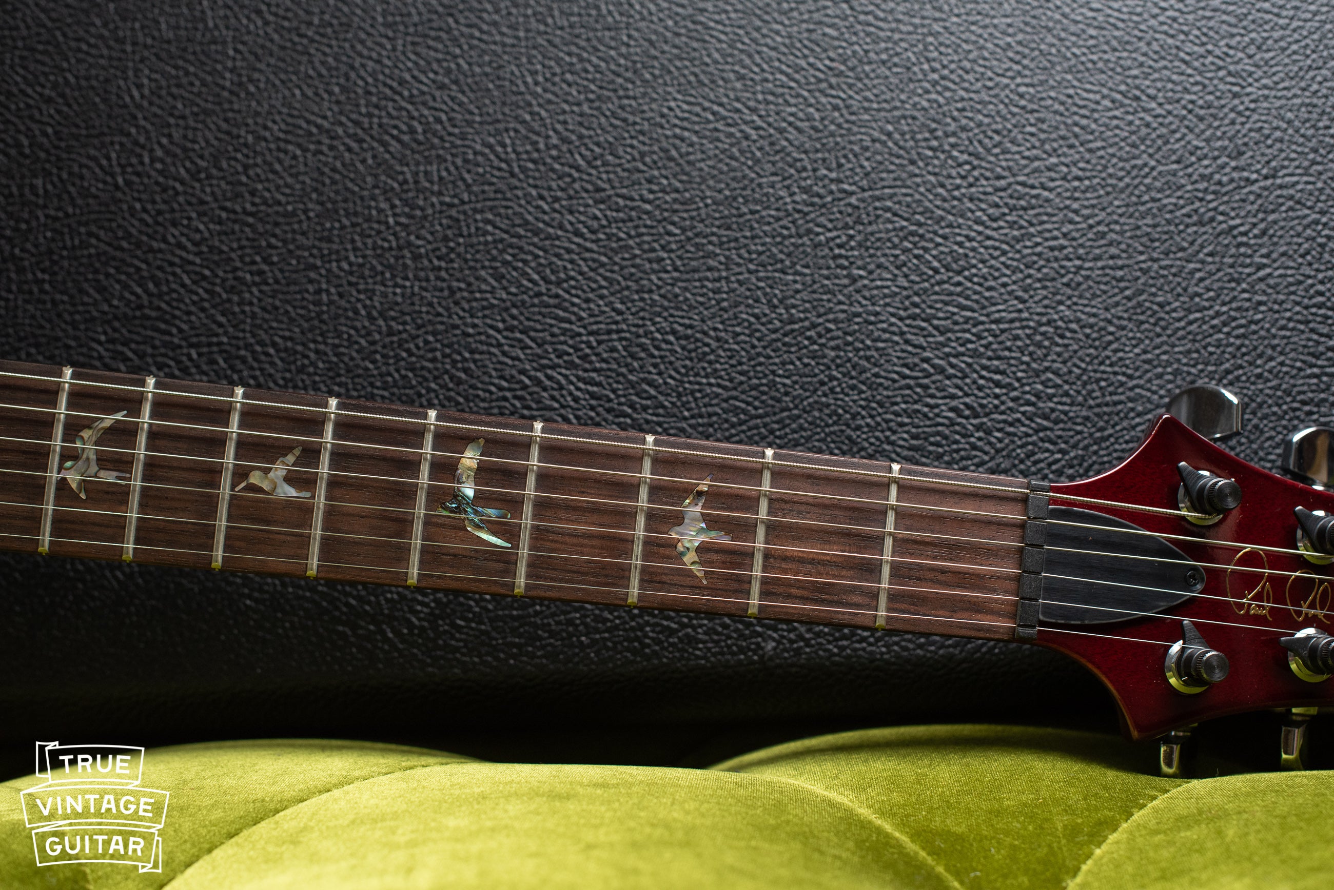 1996 Paul Reed Smith PRS Custom 24 electric guitar birds fretboard