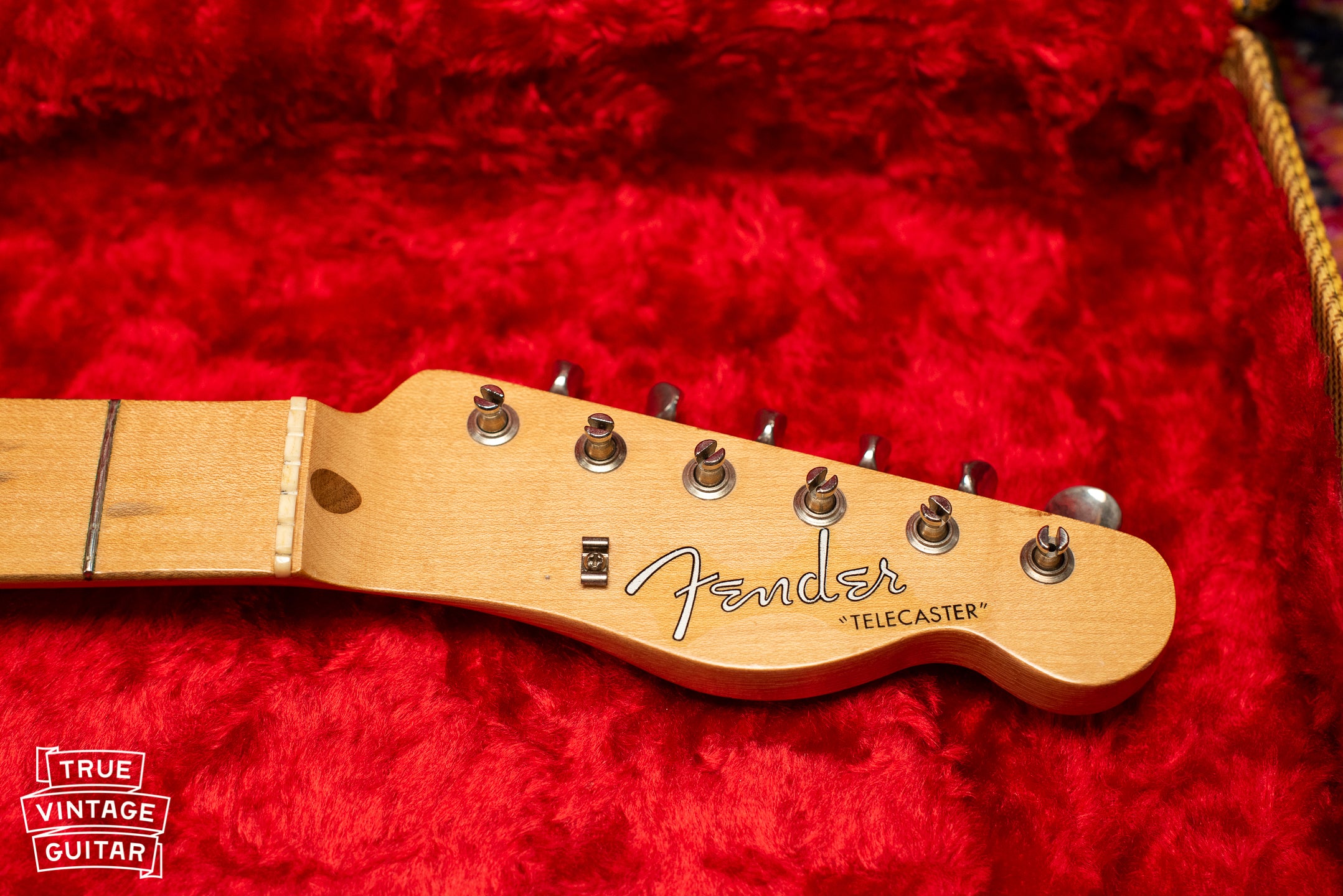 1957 Fender Telecaster Blond headstock, Fender logo