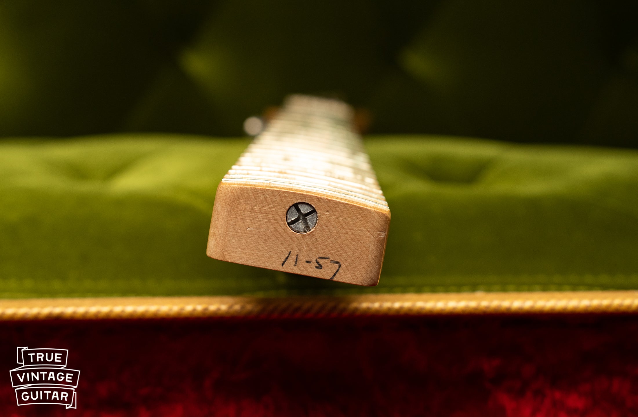 1957 Fender Telecaster Blond neck heel pencil date 11/57