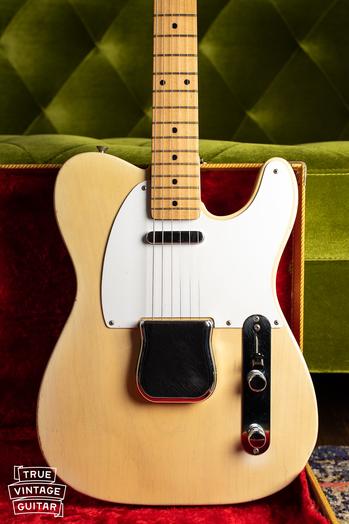 1957 Fender Telecaster Blond Electric Guitar – True Vintage Guitar