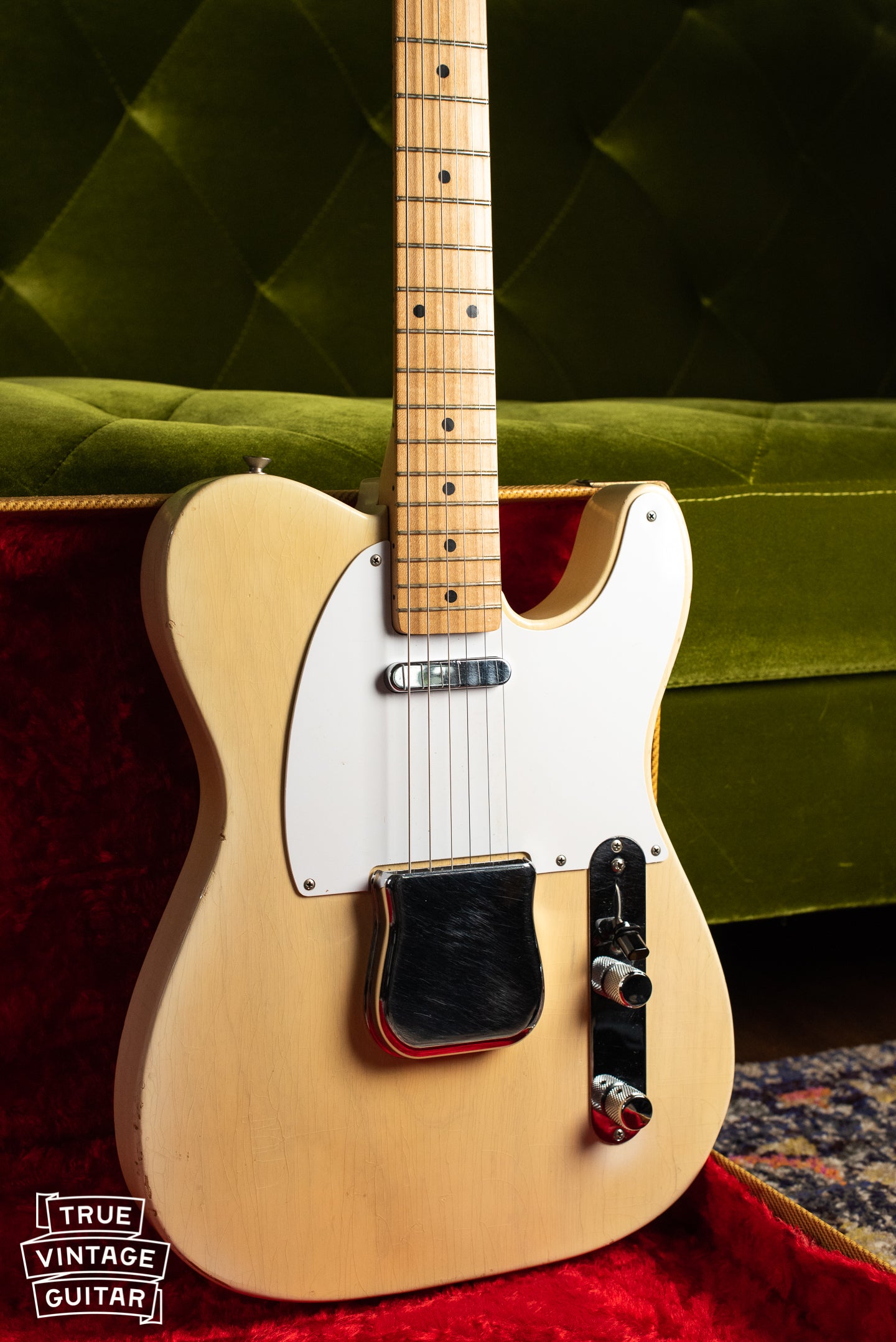 1957 Fender Telecaster Blond Electric Guitar – True Vintage Guitar