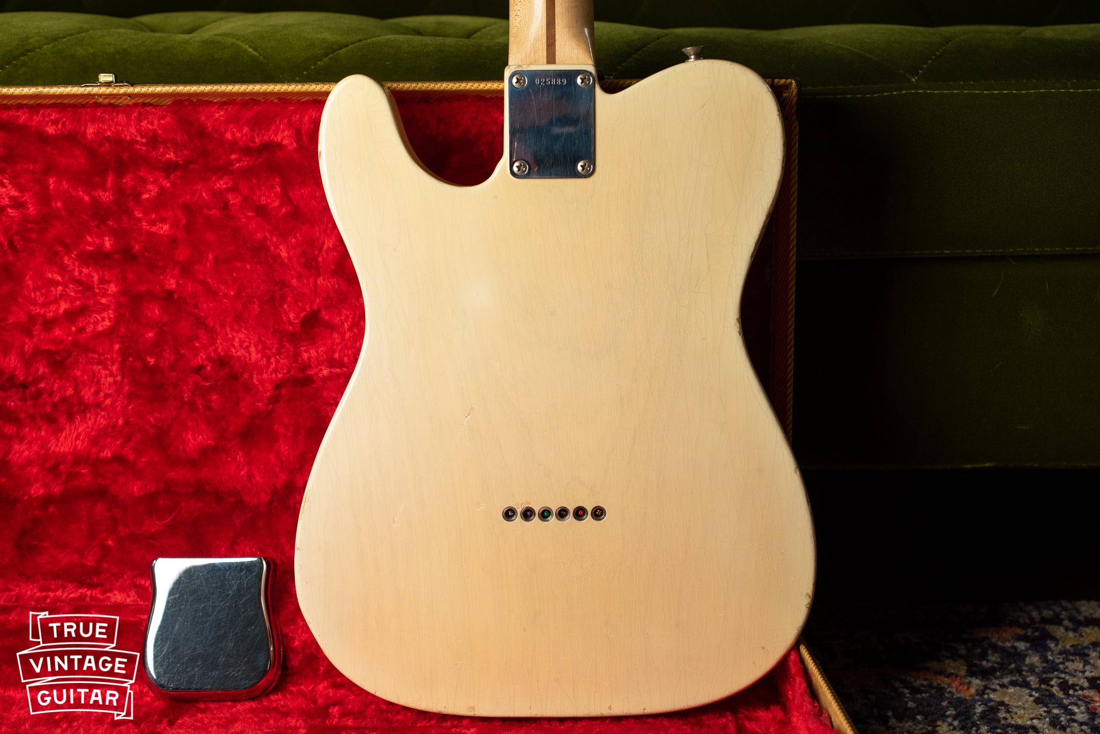 1957 Fender Telecaster Blond back of body