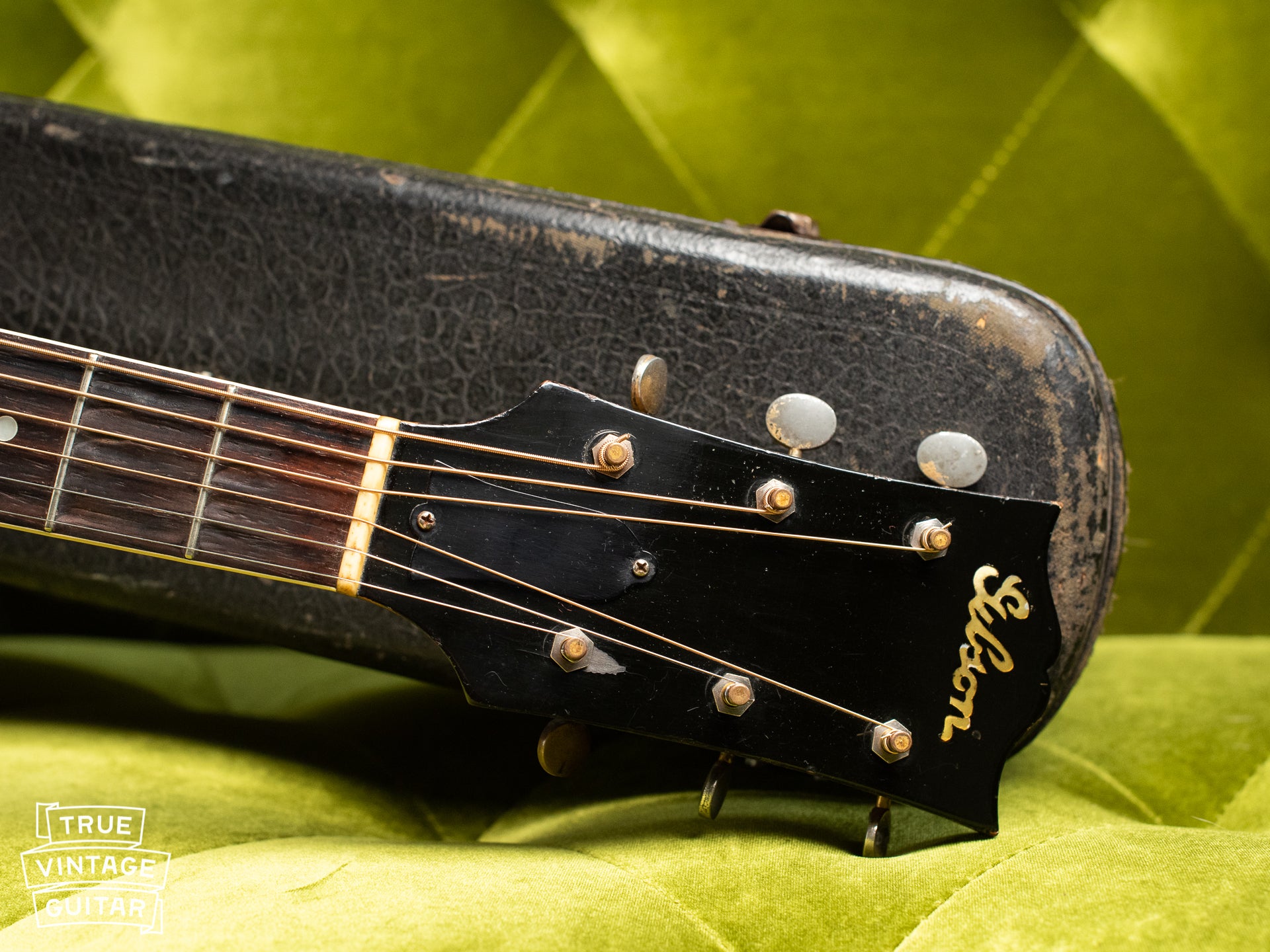 1941 Gibson Super Jumbo 100 SJ-100 headstock