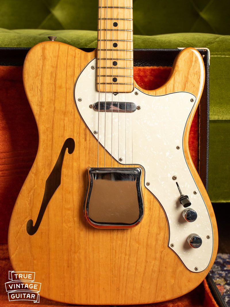 1969 Fender Telecaster Thinline Ash body headstock