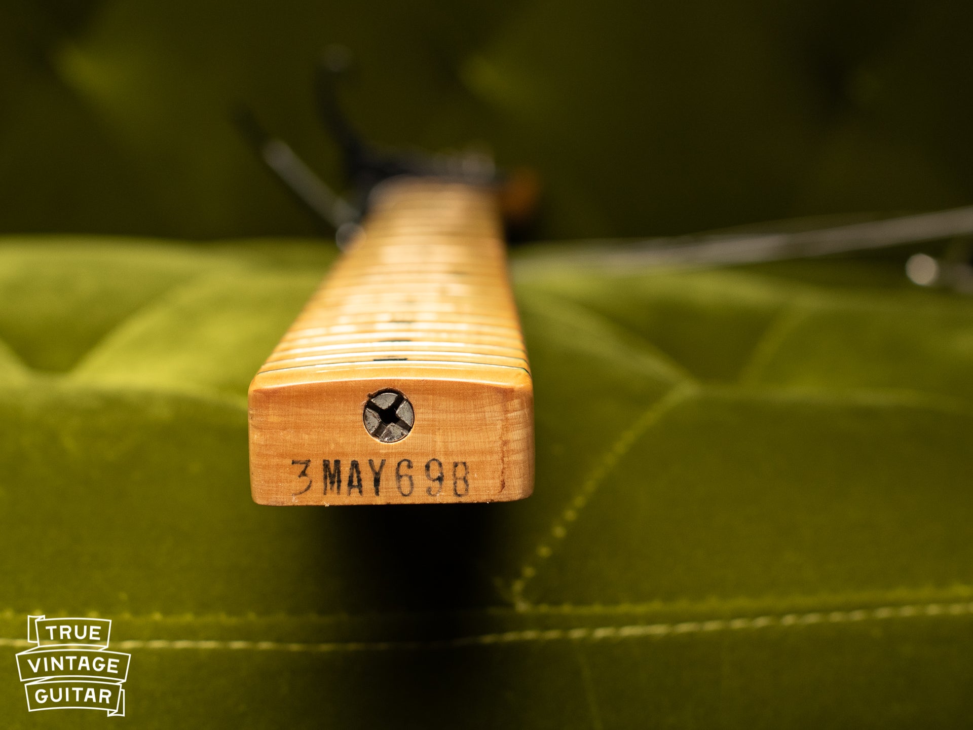 1969 Fender Telecaster Thinline neck heel date stamp