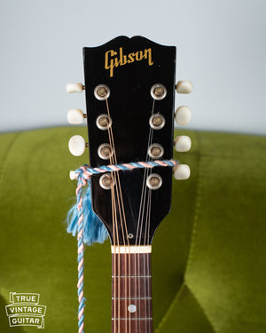 Gibson mandolin headstock 1957