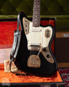 1965 Fender Jaguar in custom color Black with gold hardware