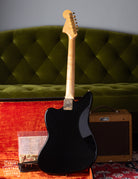 Back of 1965 Fender Jaguar Black with gold hardware