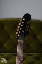 black matching headstock with clipped Fender logo