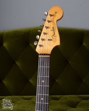 Neck of Fender Jazzmaster 1961, slab Rosewood fretboard