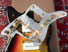 Electronics, switches, potentiometer, wiring, underside of pickguard for Fender Jazzmaster 1963