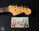 Fender Jazzmaster 1964 headstock with original hang tag