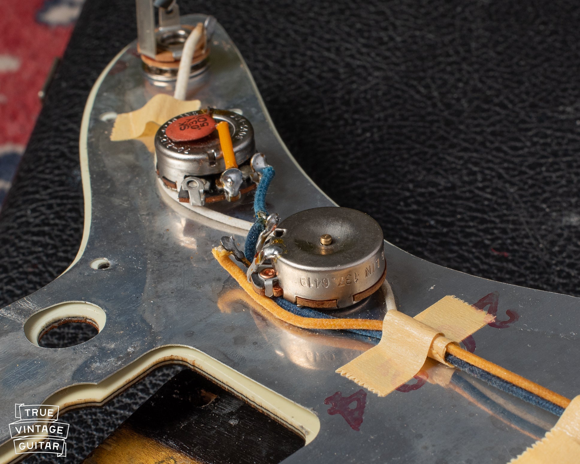 Potentiometer code CTS on 1964 Fender Jazzmaster