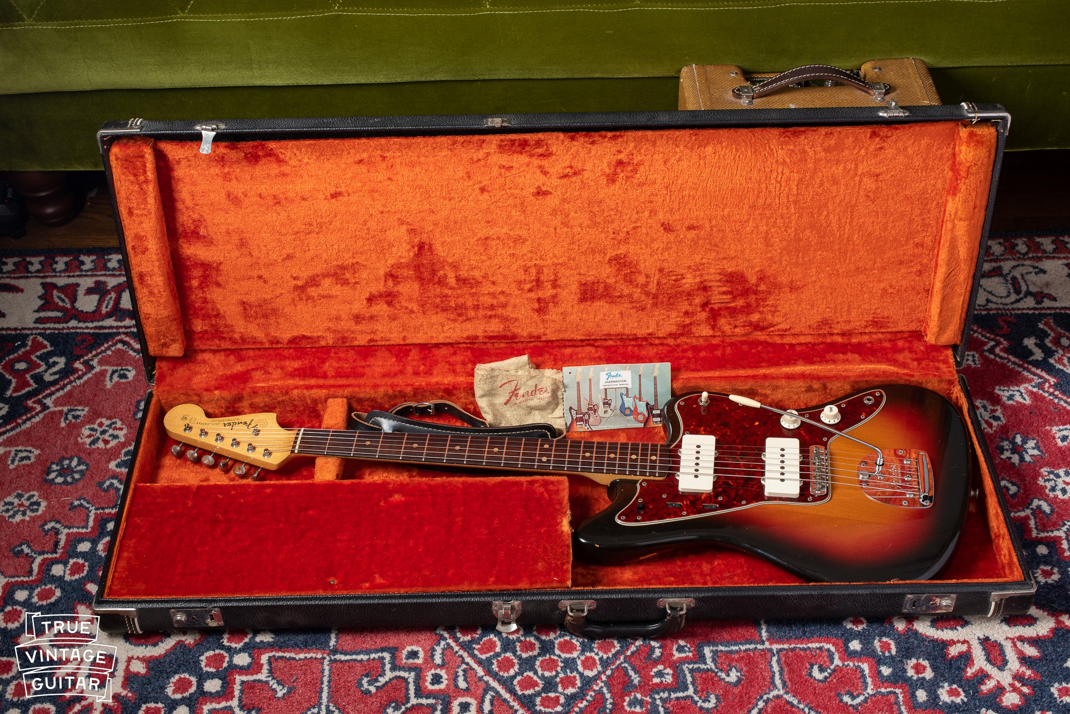 1964 Fender Jazzmaster guitar in original case