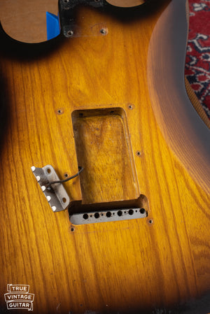 Tremolo cavity 1954 Fender Stratocaster