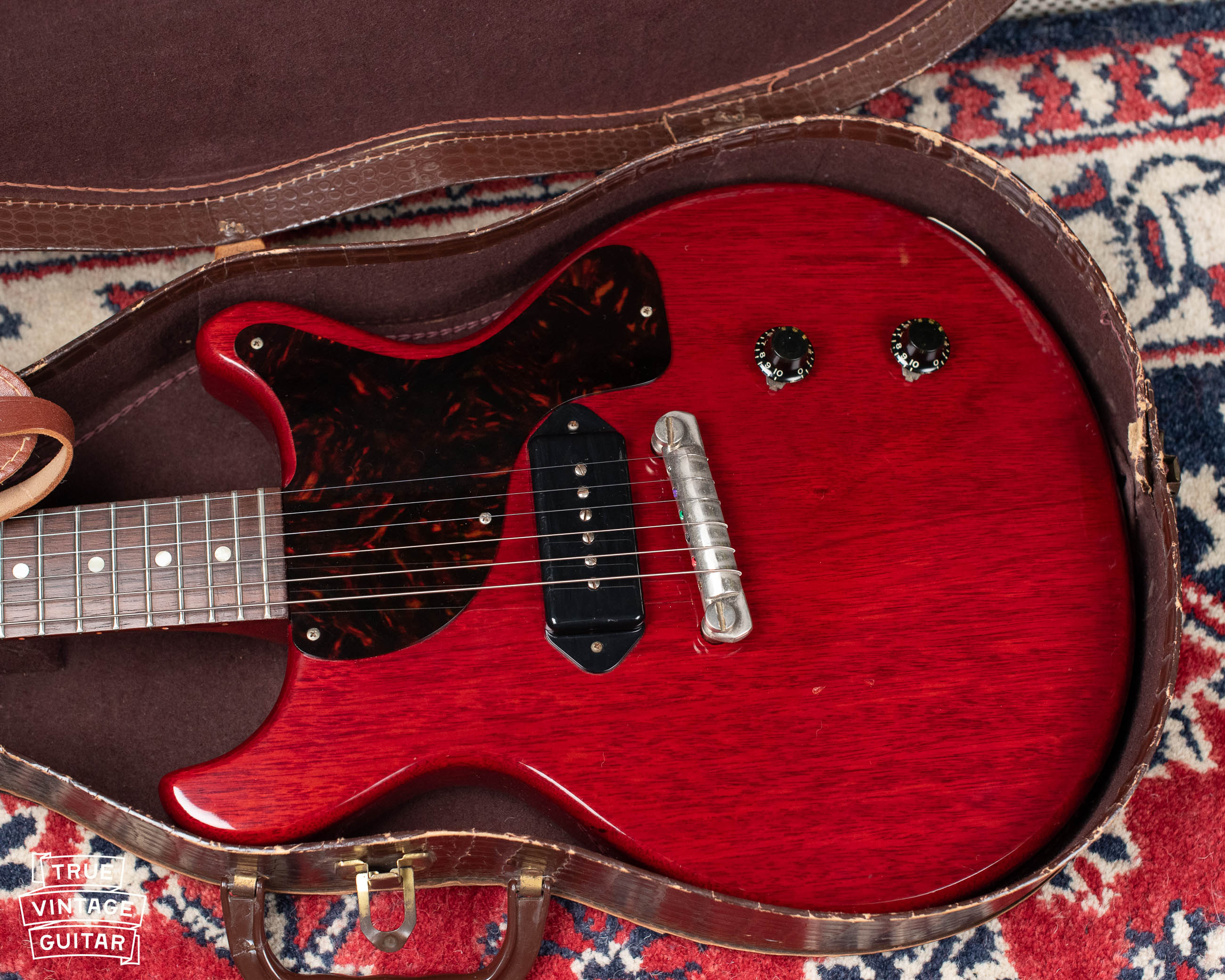 Vintage Gibson Les Paul electric guitar red 1950s