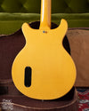 Back of the body of Gibson Les Paul TV Model yellow electric guitar