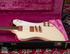 Gibson Firebird 76 1977 White in original case side view