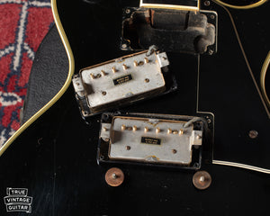 Patent number humbucking pickups on 1969 Gibson Les Paul Custom. 