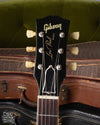 Headstock with Les Paul Model silkscreen and pearl Gibson Logo