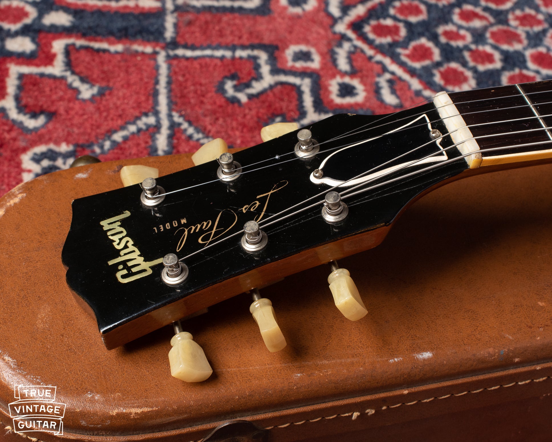 Original 1950s Gibson Les Paul headstock neck